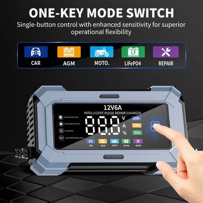 6A 12V Smart Battery Charger