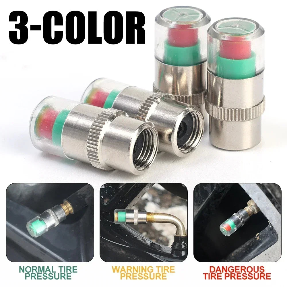 Tire Pressure Indicator Valve Caps (T)