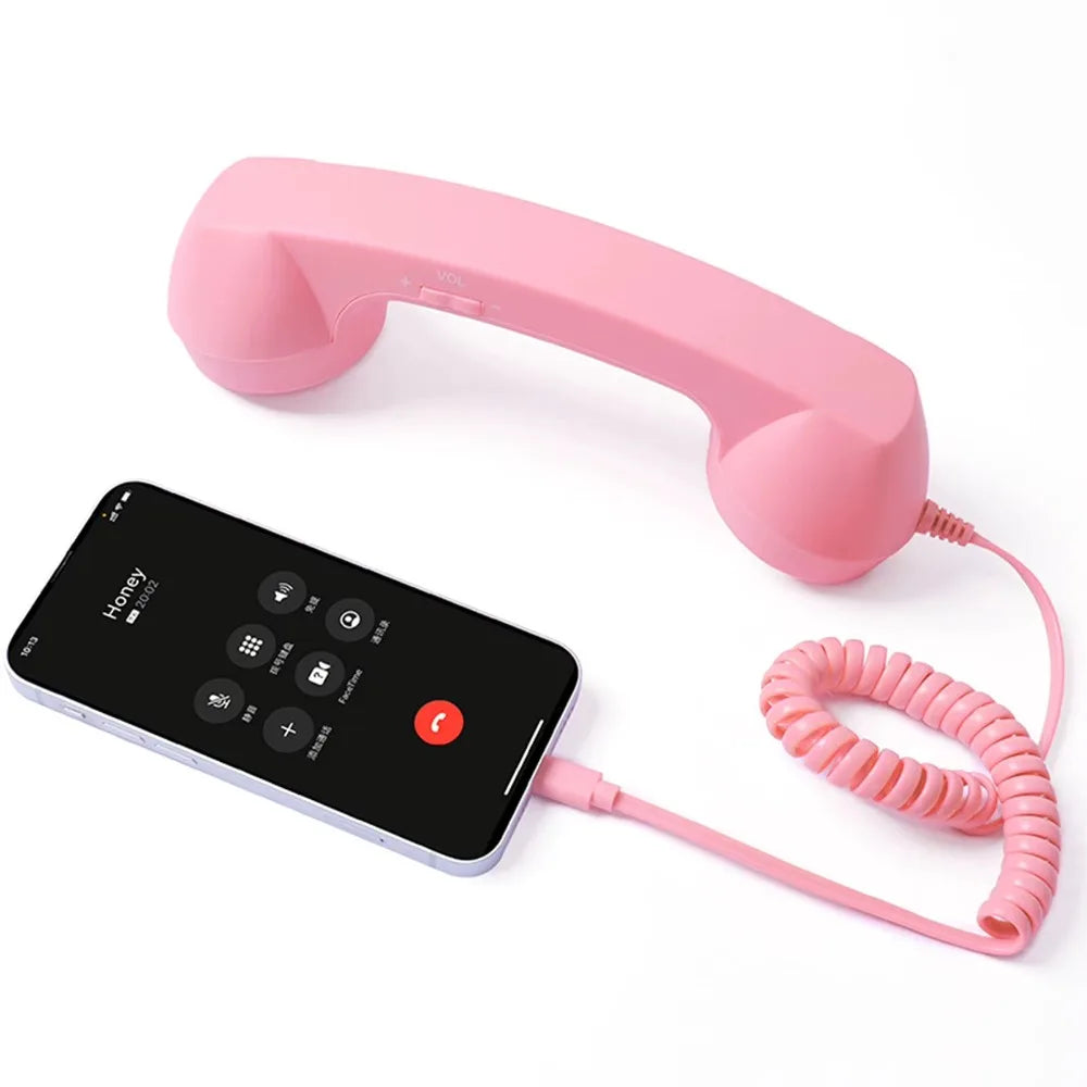Wired Retro Telephone Handset Receiver (Type-C / 3.5mm)