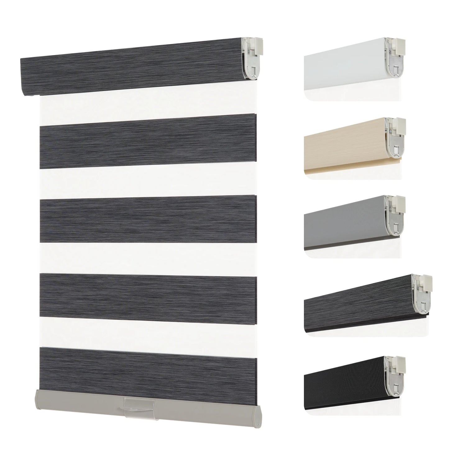 No-Drill Cordless Zebra Blinds