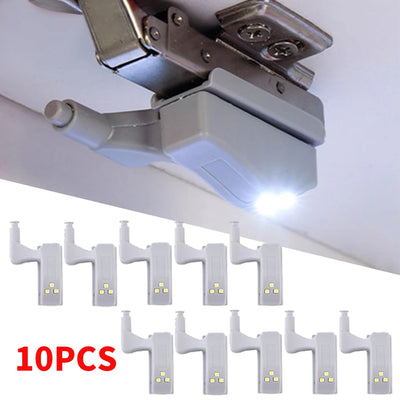 10-Pack LED Cabinet Hinge Lights