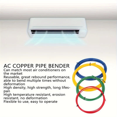 4-Piece Flexible PE Copper Pipe Bender & Protector Set (2m)