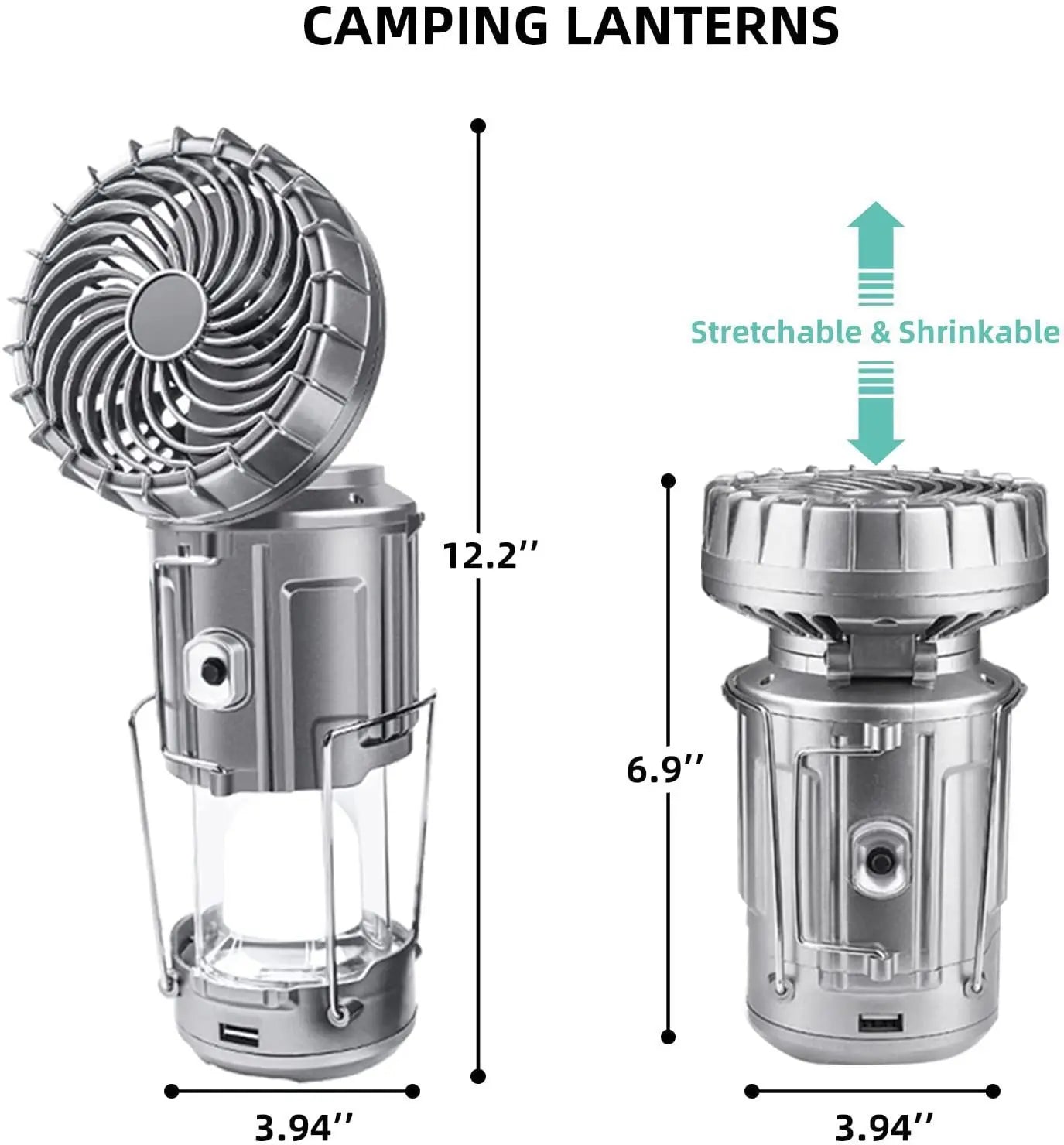 Multi-Function Solar Fan Light