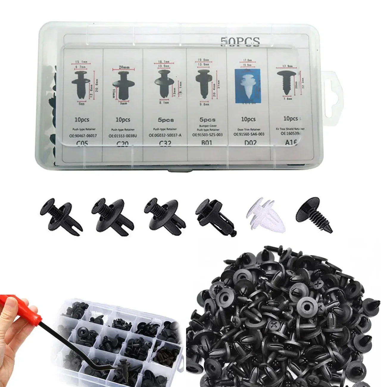 Car Clip Fastener Kit