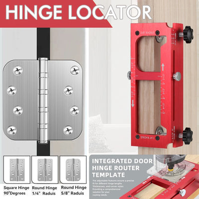 Aluminum Alloy Door Hinge Mortising Jig