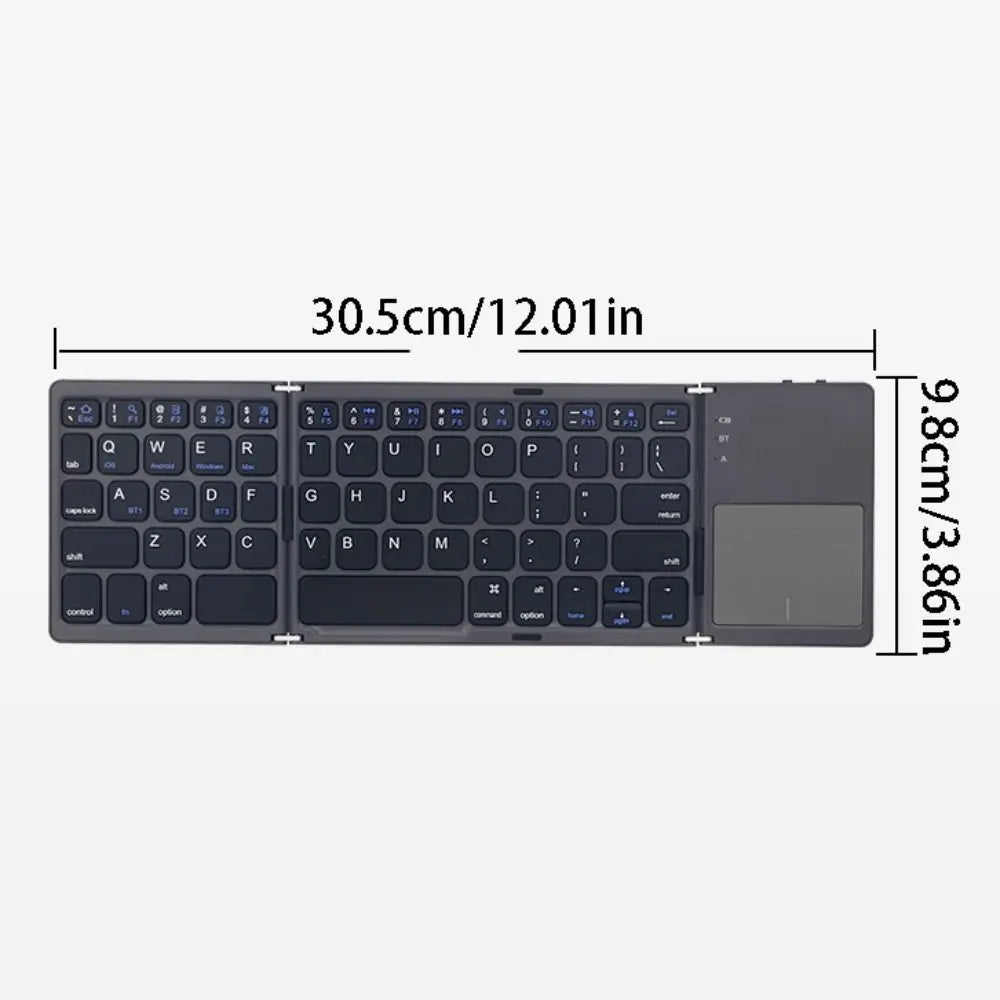 Ultra-Compact Foldable Bluetooth Wireless Keyboard