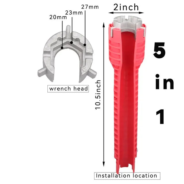 8-in-1 Sink Faucet Wrench