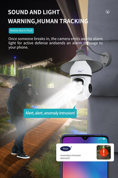 360° E27 WiFi Light Bulb Security Camera