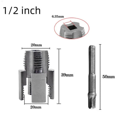 2 Pack PVC Pipe Threader 1/2 and 3/4