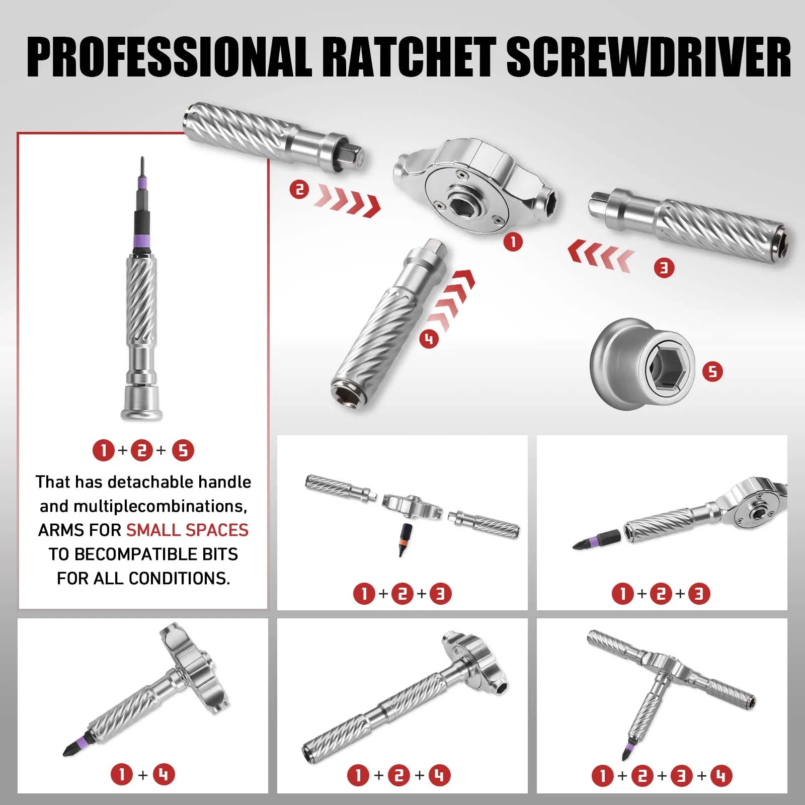 100-in-1 Precision Magnetic Ratchet Screwdriver Set