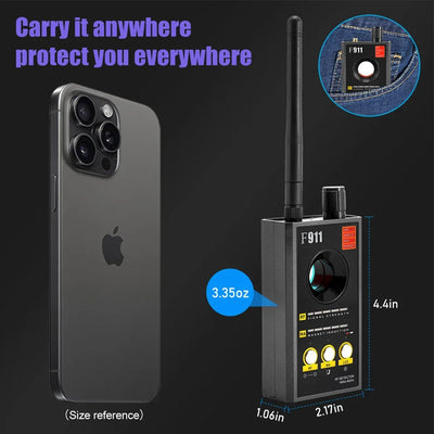 3-in-1 Hidden Camera & RF Signal Detector