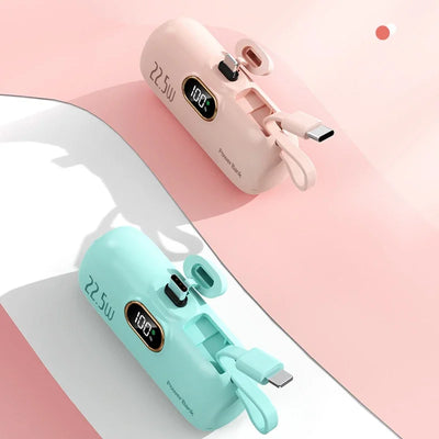 Mini Capsule Power Bank 22.5W Fast Charging