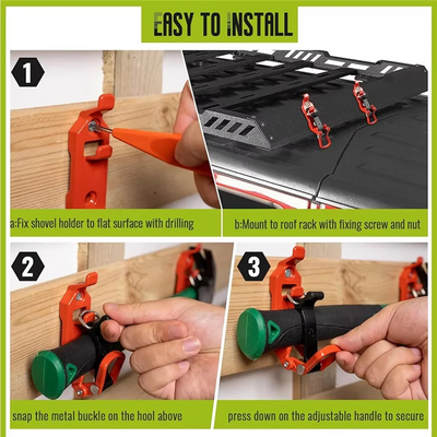 Quick Clamp Shovel & Axe Mount Bracket (R)