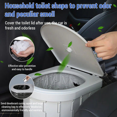 Portable Folding Camping & Car Toilet
