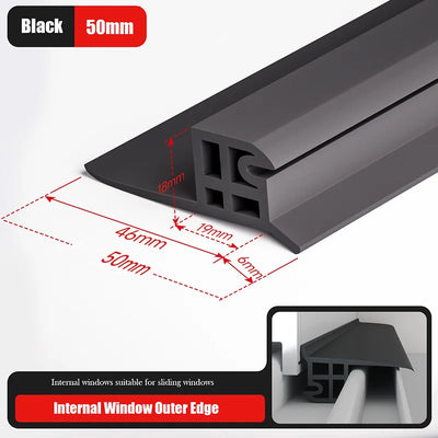 Aluminum Window Water Blocking Bar & Rain Deflector