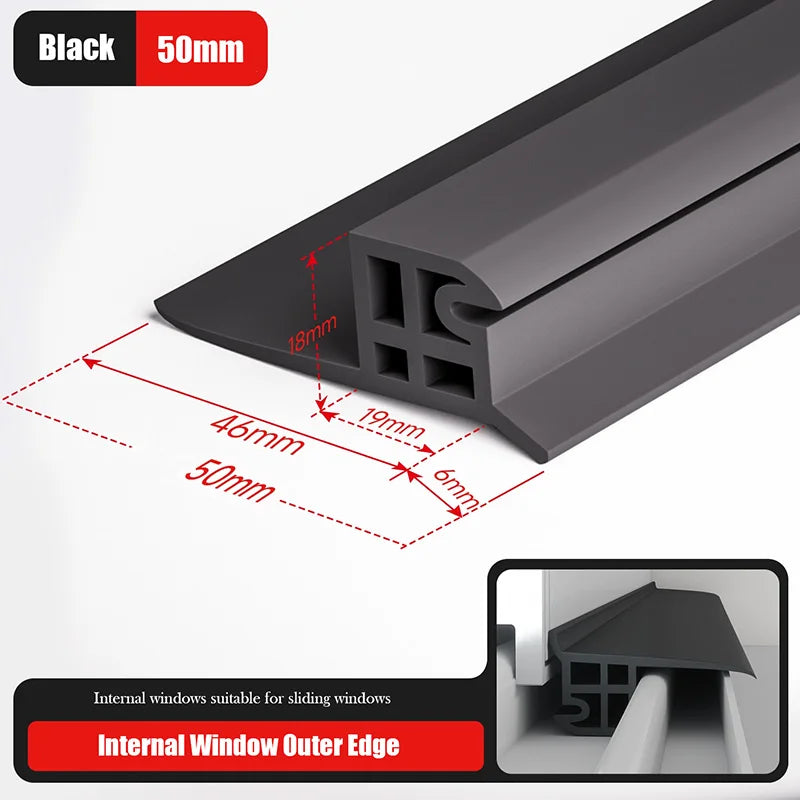 Aluminum Window Water Blocking Bar & Rain Deflector