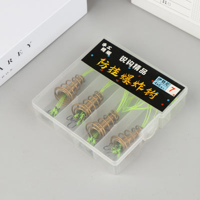 4PCS Explosive Carp Spring Hook Set