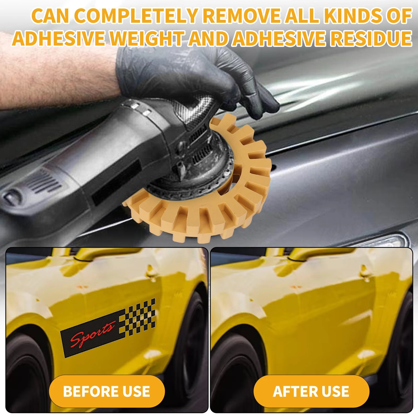 Rubber Eraser Wheel Decal Remover Tool