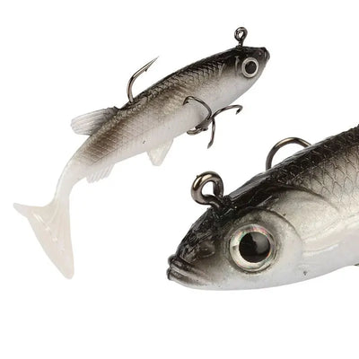 5PCS Soft Fishing Lure Kit 3.3in