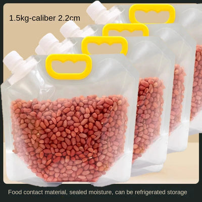 4-Pack Airtight Food Storage Bags (New)