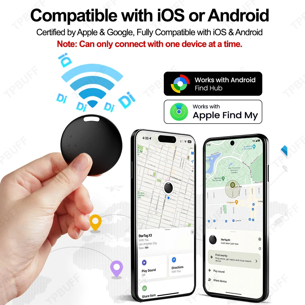 Universal Smart Tag GPS Locator for iOS & Android