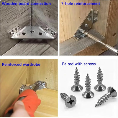 90° Corner Brackets with Screws