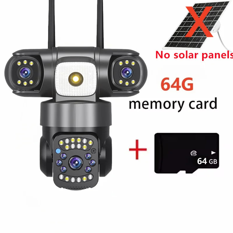 15MP Triple-Lens Solar Security Camera