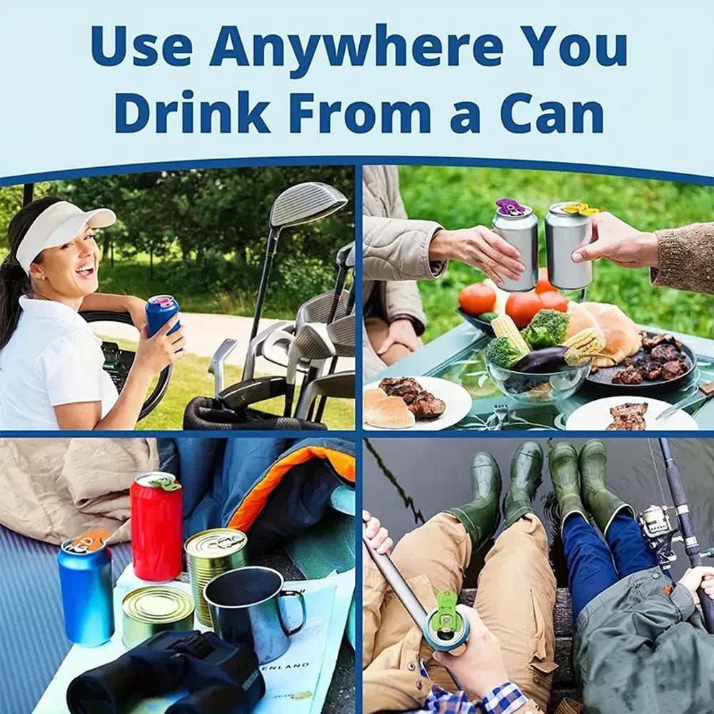 Reusable Beverage Can Lid & Opener Set