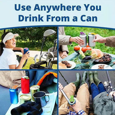 Reusable Beverage Can Lid & Opener Set