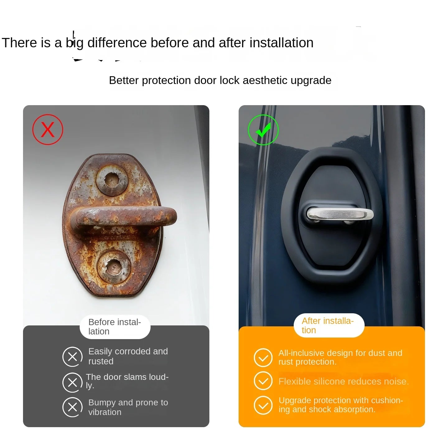 Silicone Car Door Lock Protector Covers