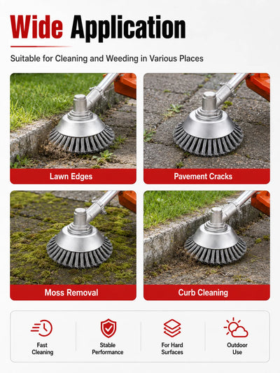 6/8/10 Inch Steel Wire Weed Trimmer Head