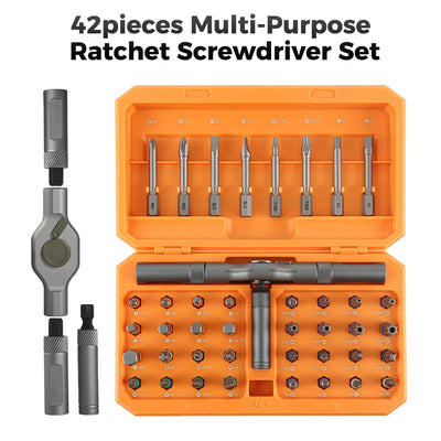 74-in-1 Magnetic Ratchet Screwdriver Set