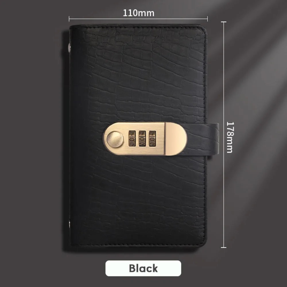 PU Leather 100 Envelope Money Saving Challenge Binder with Combination Lock