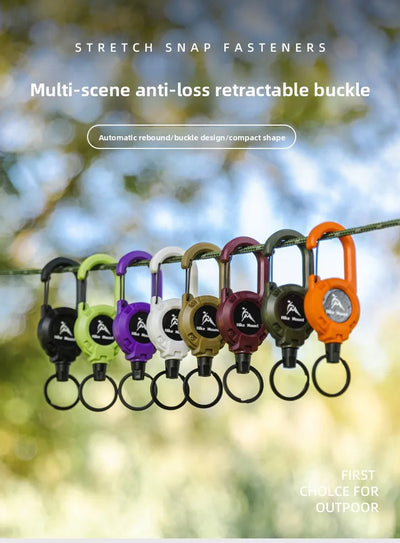Retractable Steel Keychain
