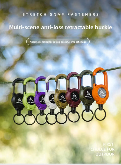 Retractable Steel Keychain