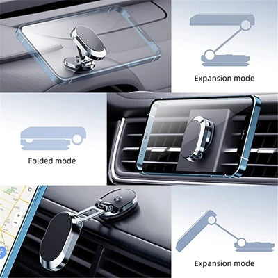 Soporte magnético para teléfono de coche con rotación de 1080°
