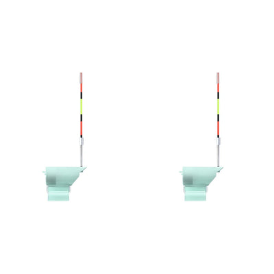 Waterproof Electronic Fish Bite Alarm with LED Light & Sound Alert (1/2 Pack)