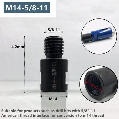 M14 to M10 & 5/8-11 Angle Grinder Adapter