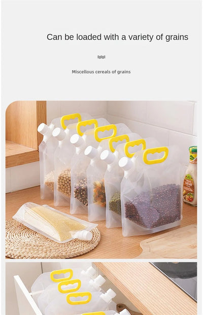 4-Pack Airtight Food Storage Bags (New)