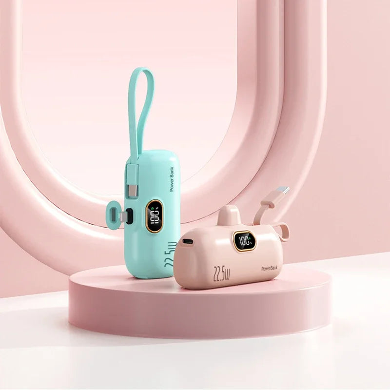 Mini Capsule Power Bank 22.5W Fast Charging