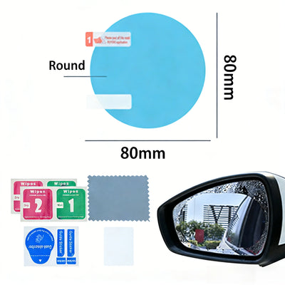 Anti-Fog Waterproof Rearview Mirror Film Kit