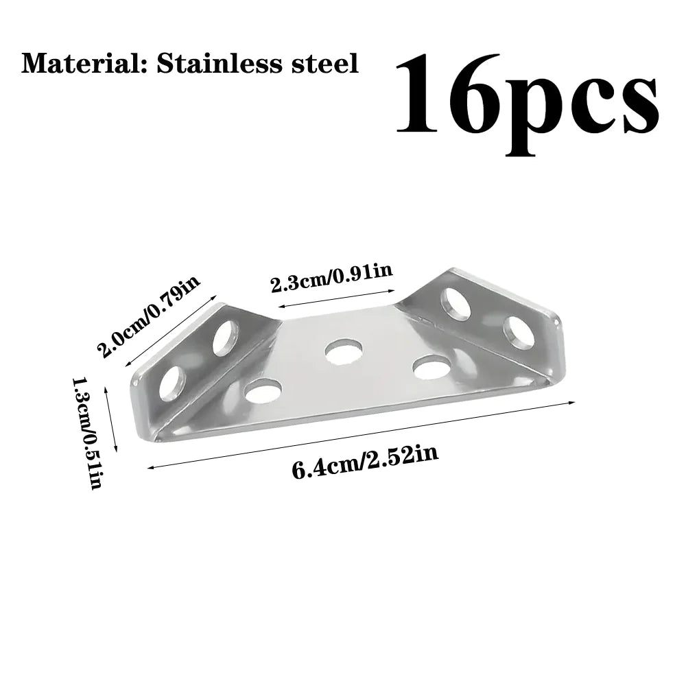 Heavy Duty Angle Brackets (Stainless Steel)