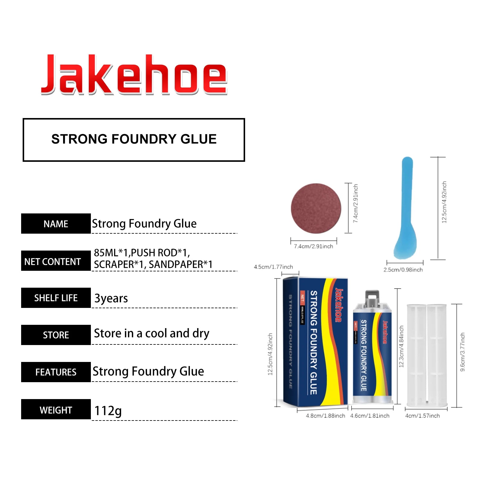 Strong Metal Repair Glue (High Temp & Waterproof)