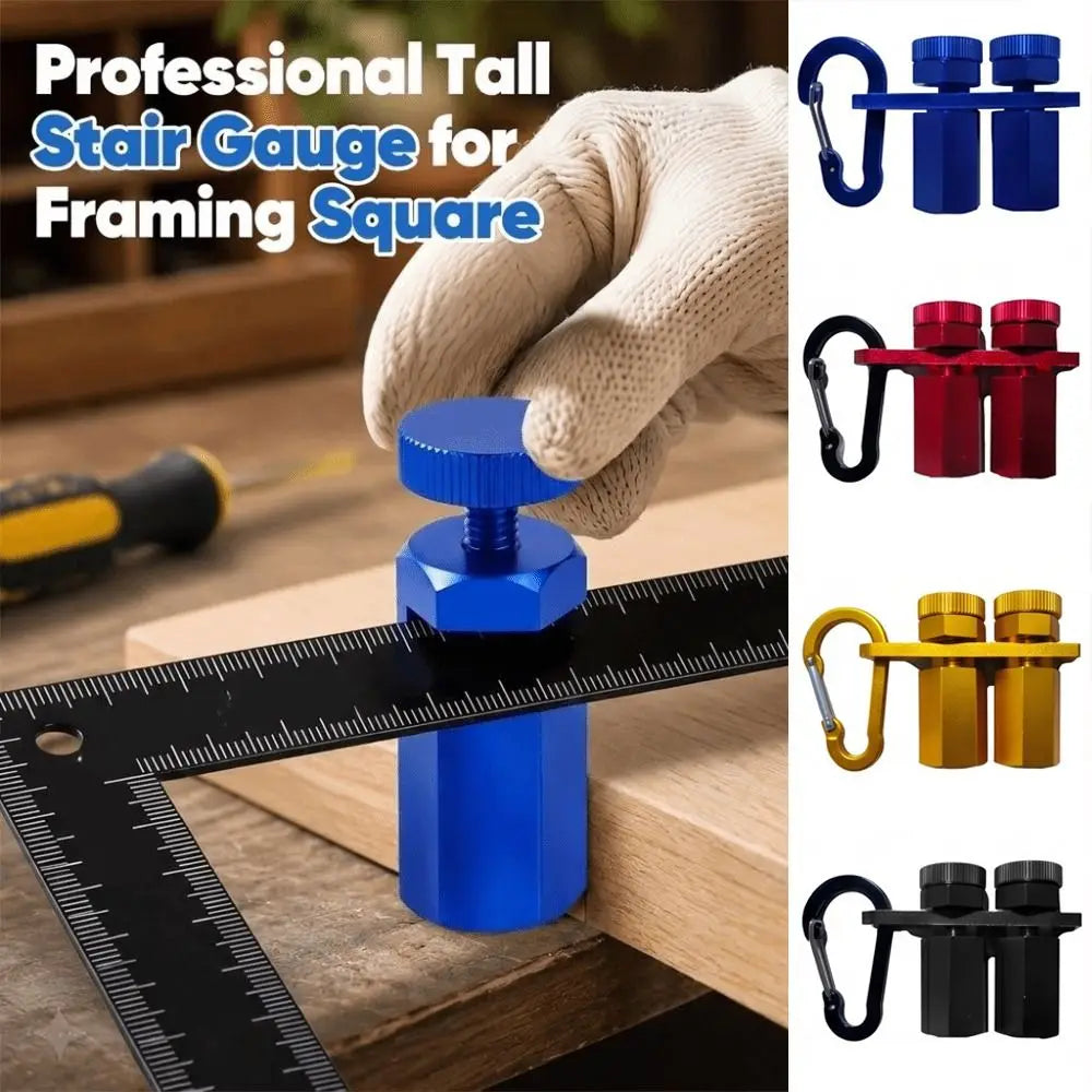 Precision Hexagonal Stair Gauges with Storage Holder