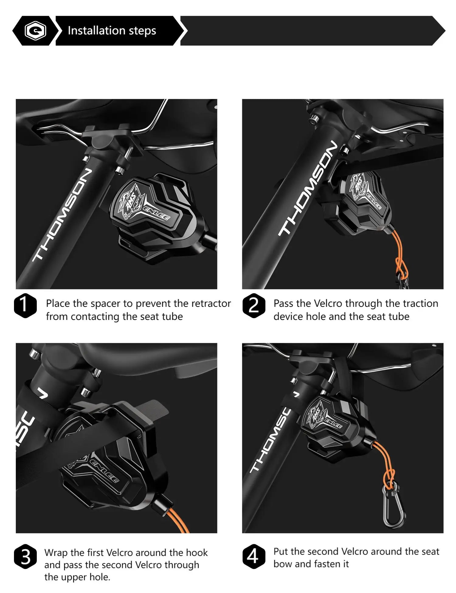 Bike Tow Rope with Hook