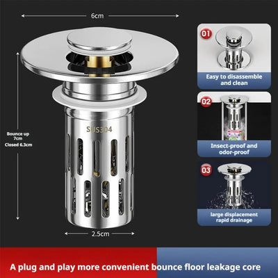 Universal Pop-Up Basin Drain Plug