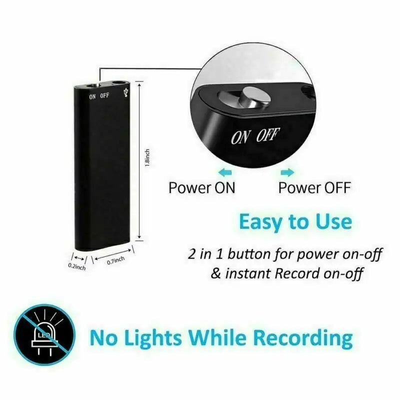 Mini Magnetic Voice Recorder Q63