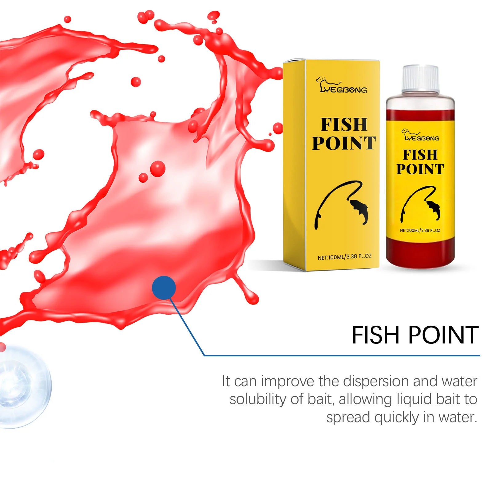 Red Worm Fish Attractant Oil 3.4oz (100ml)