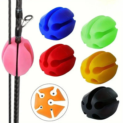 Multi-Functional Silicone Fishing Rod Ball Clips
