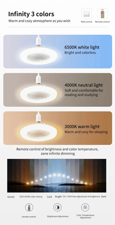 LED Ceiling Fan Light - 19cm